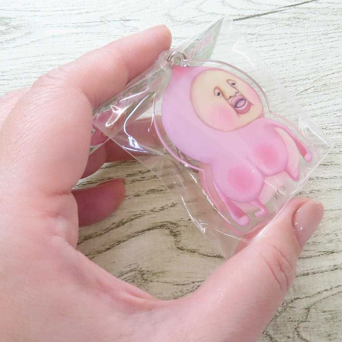 シネマコレクション cinemacollection こびとづかん キーリング おしりキーホルダー カクレモモジリ まえ クーリア プレゼント キャラクター グッズ ピンク