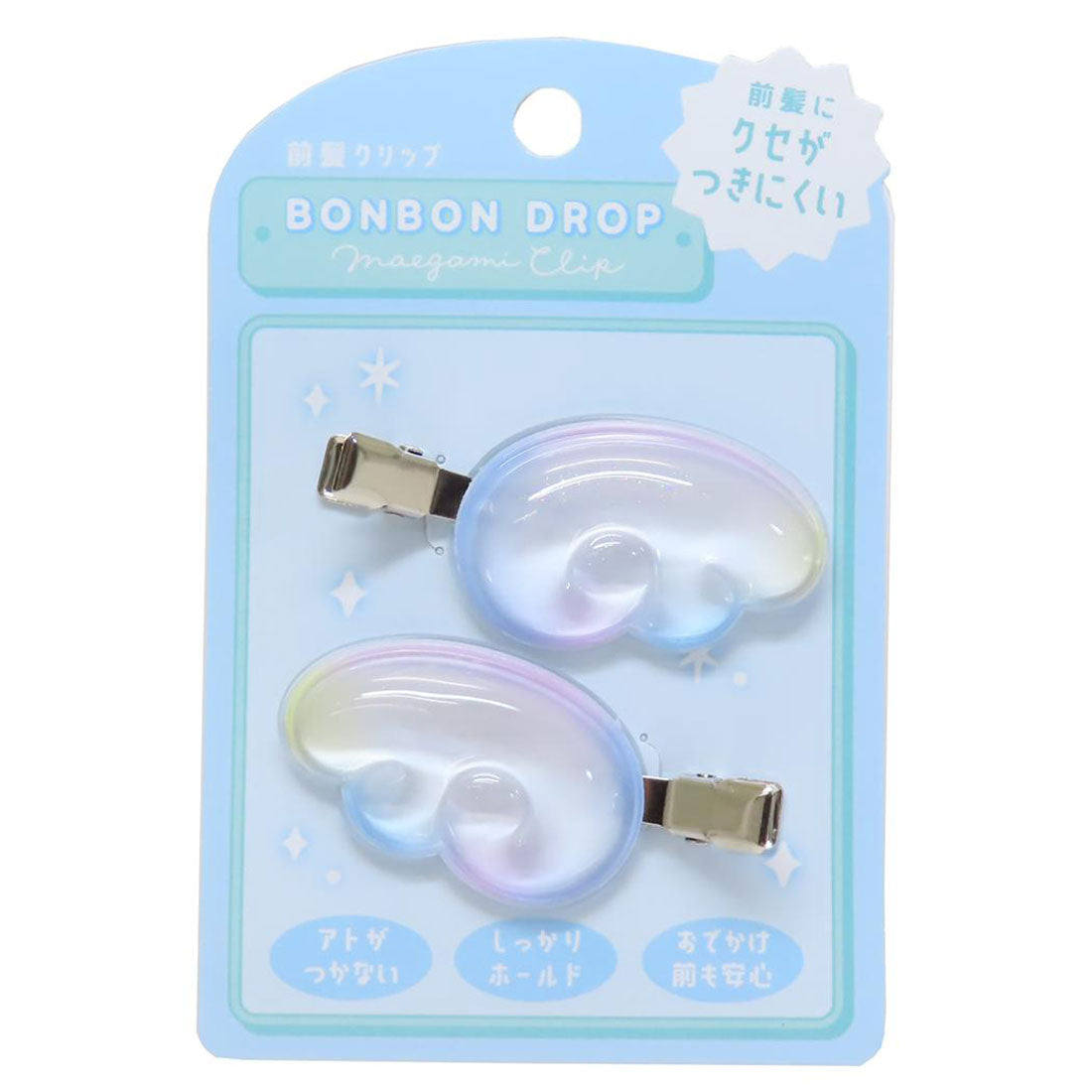 シネマコレクション cinemacollection ヘアアクセ ボンボンドロップ 前髪クリップ はね クーリア ヘアクリップ かわいい グッズ ブルー