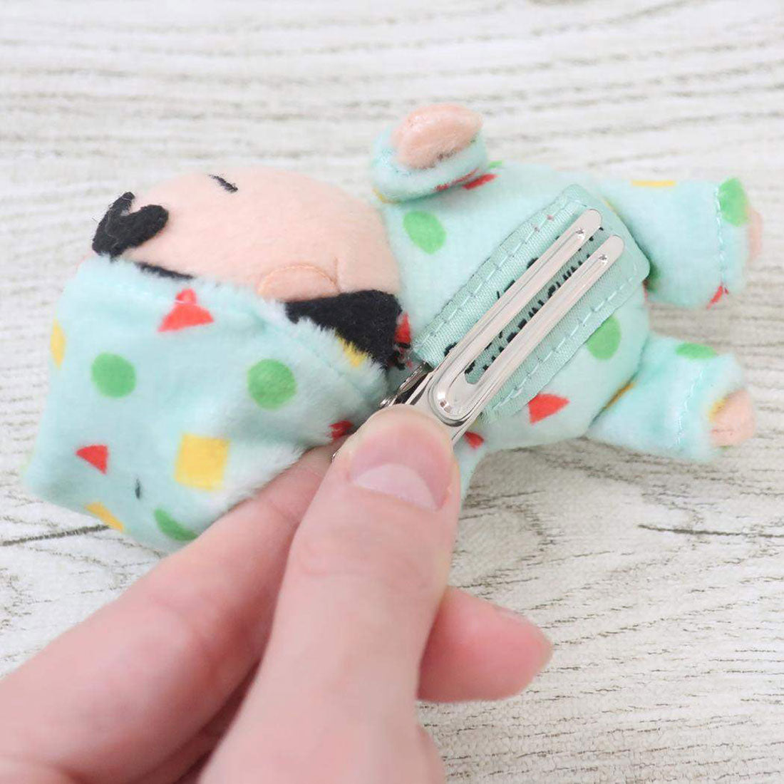 シネマコレクション cinemacollection クレヨンしんちゃん ヘアアクセ すやすやクリップ パジャマしんちゃん アイプランニング ヘアクリップ ヘアアクセサリー アニメキャラクター グッズ グリーン