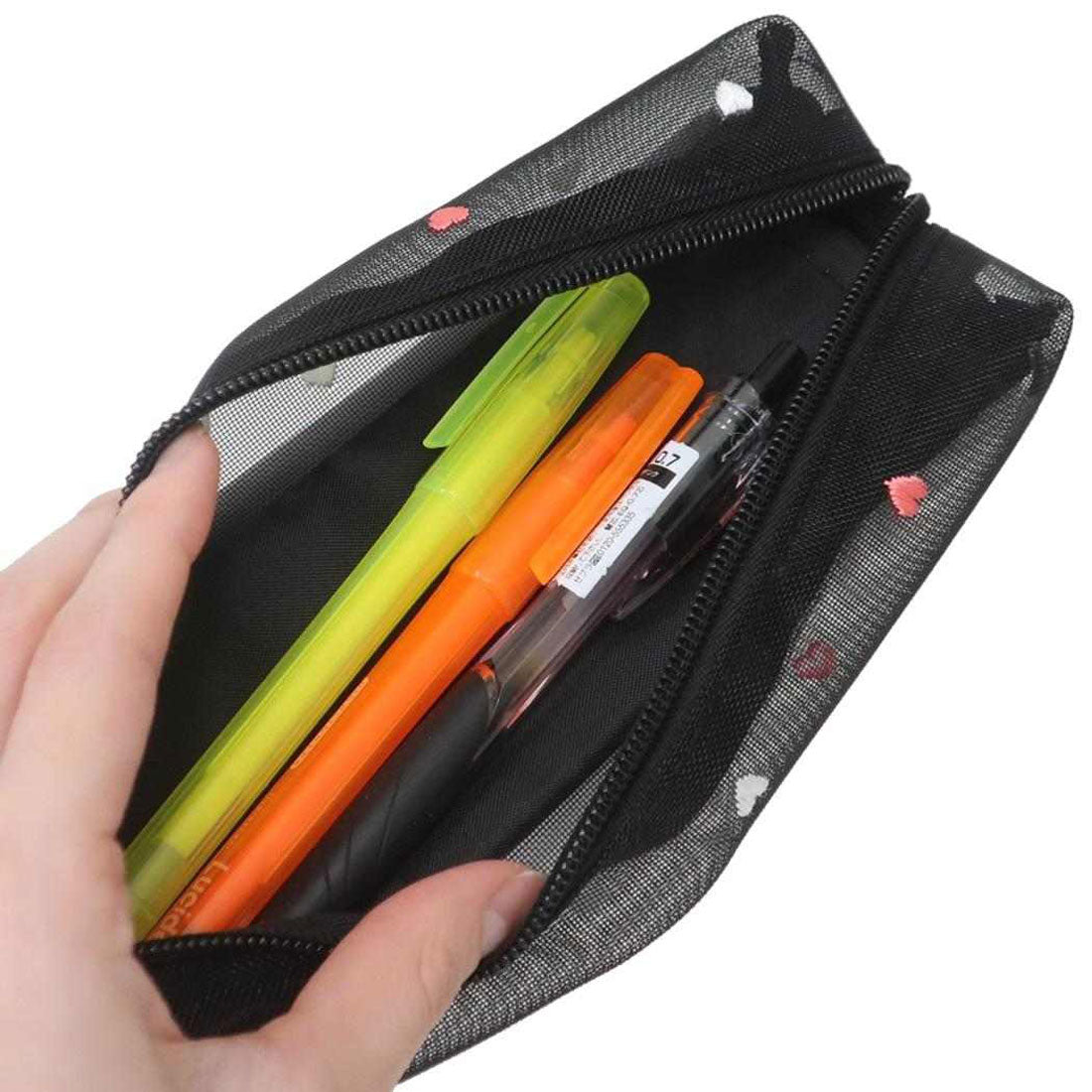 シネマコレクション cinemacollection サンリオxもちぱん ペンポーチ 2ルームペンケース モノクロリボン カミオジャパン 筆箱 新学期準備文具 グッズ ブラック