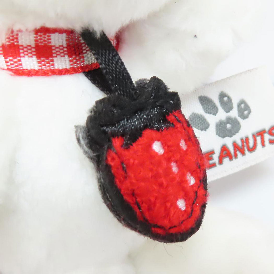 シネマコレクション cinemacollection スヌーピー マスコット プチふわマスコット MC イチゴ ピーナッツ ナカジマ ミニぬいぐるみ かわいい キャラクター グッズ ホワイト