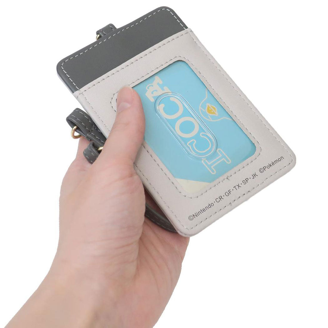 シネマコレクション cinemacollection ポケットモンスター 定期入れ パスケース なかよくかくれんぼ ポケモン カミオジャパン ICカードケース キャラクター グッズ グレー