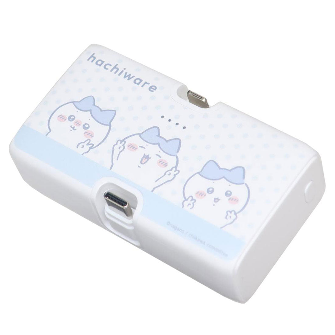 シネマコレクション cinemacollection ちいかわ モバイルバッテリー Lightning/Type-Cコネクタ付き リチウムイオン充電器 4000mAh ハチワレ グルマンディーズ PSE適合品 キャラクター グッズ【返品不可商品】 ホワイト