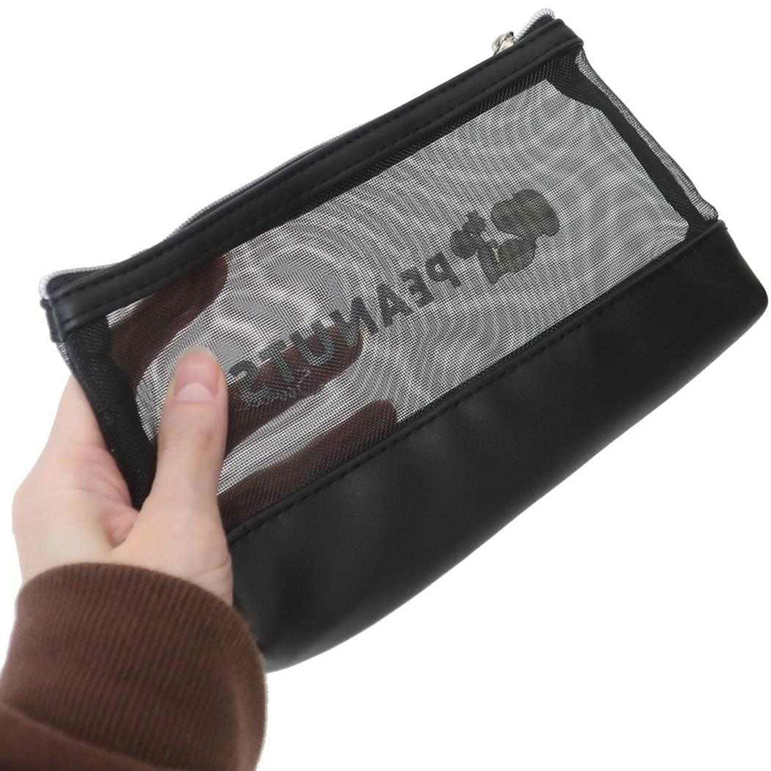 シネマコレクション cinemacollection スヌーピー ペンポーチ メッシュ切り返しペンケース もぐもぐアップ ピーナッツ カミオジャパン 筆箱 新学期準備文具 キャラクター グッズ ブラック