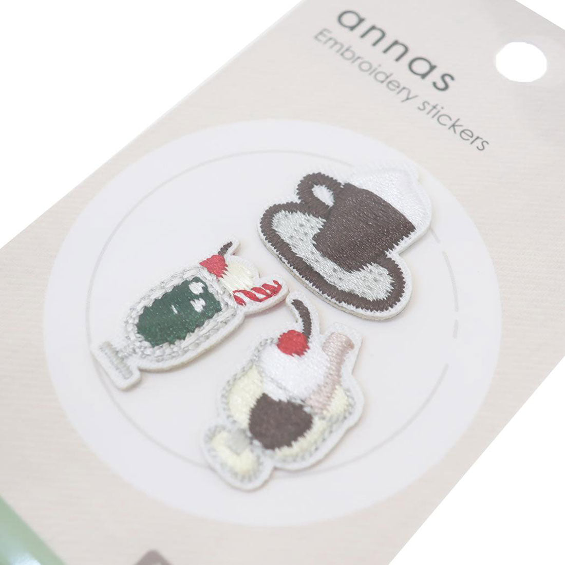 シネマコレクション cinemacollection annas アンナス ワッペン 刺繍ワッペンシール コーヒー 学研ステイフル 手芸用品 おしゃれ グッズ マルチカラー