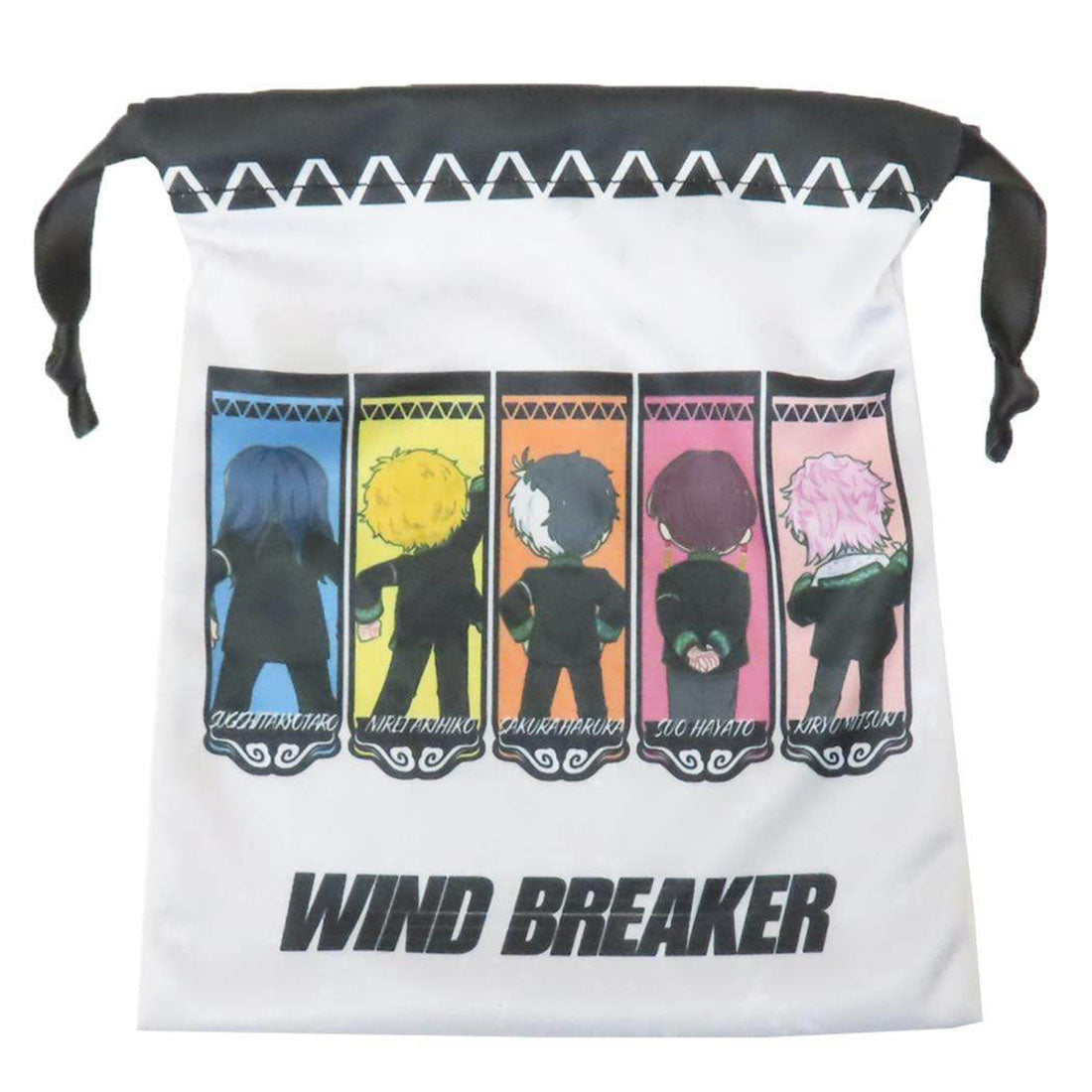 シネマコレクション cinemacollection WIND BREAKER ウィンドブレイカー 巾着袋 巾着 バッくるん 整列 マリモクラフト 小物入れ アニメキャラクター グッズ マルチカラー