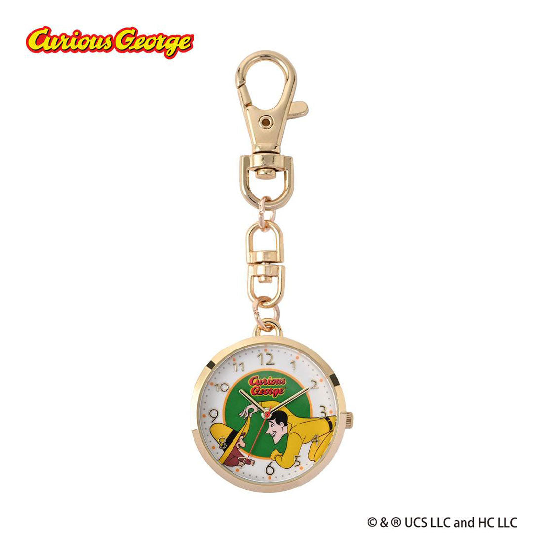 シネマコレクション cinemacollection おさるのジョージ キーホルダー時計 ノーマルKCウォッチ GR フィールドワーク プレゼント 女性 レディースウォッチ かわいい 絵本キャラクター グッズ マルチカラー
