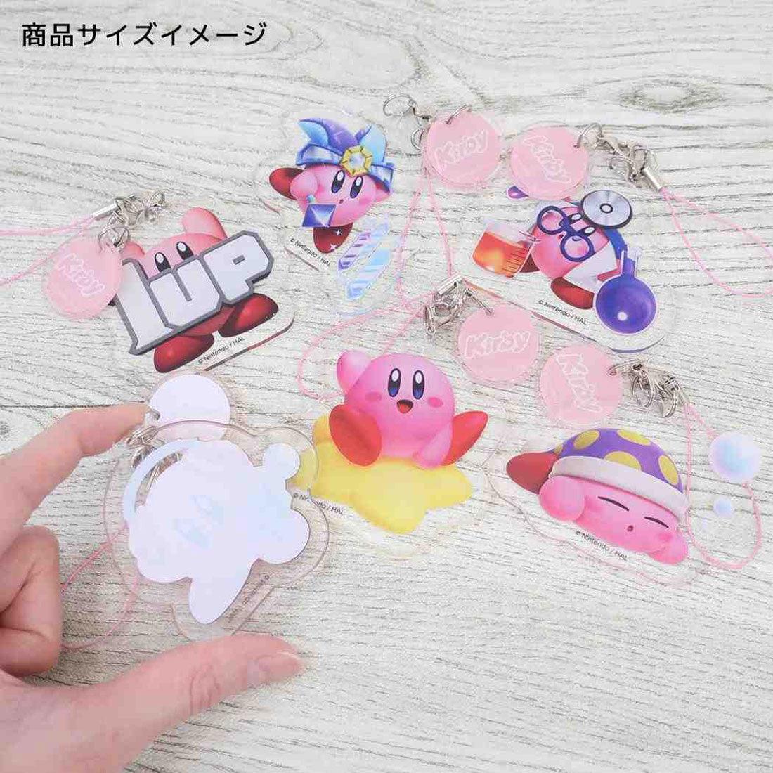 シネマコレクション cinemacollection 星のカービィ モバイルアクセサリ アクリルストラップ 1UP グルマンディーズ キーホルダー キャラクター グッズ ピンク