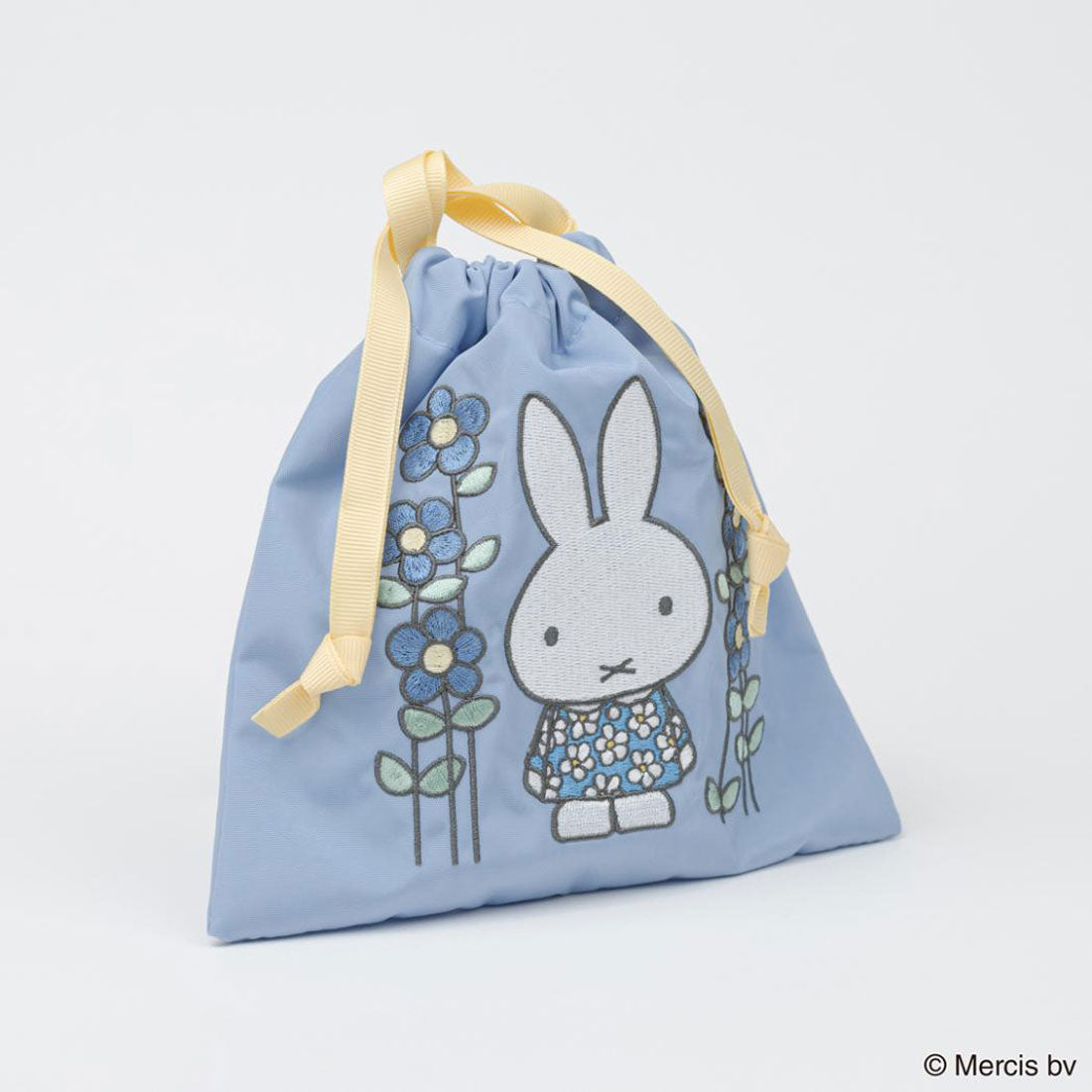 シネマコレクション cinemacollection ミッフィー 巾着袋 巾着 MIFFY EMBROIDERY ブルー ディックブルーナ エフエービージャパン 小物入れ メイクポーチ 絵本キャラクター グッズ ブルー