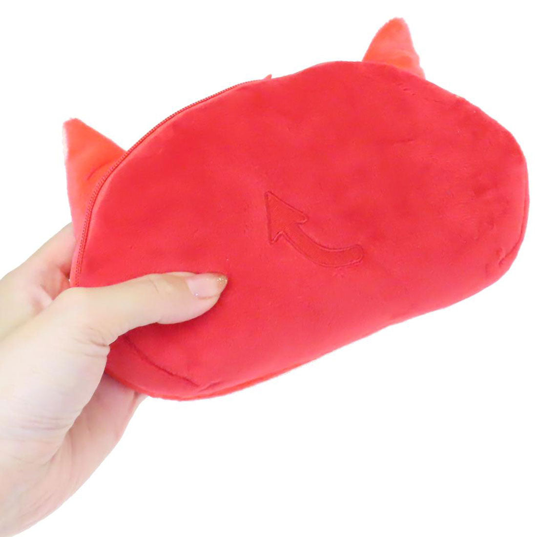 シネマコレクション cinemacollection トムとジェリー ペンケース ぬいぐるみフェイスペンポーチ 悪魔トム ワーナーブラザース ティーズファクトリー 筆箱 新学期準備文具 キャラクター グッズ レッド