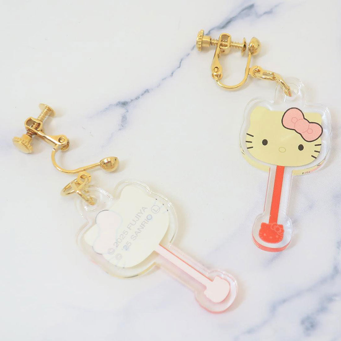 シネマコレクション cinemacollection ハローキティ アクセサリー Clearイヤリング サンリオキャラクターズチョコレート サンリオ バンダイ プレゼント キャラクター グッズ レッド