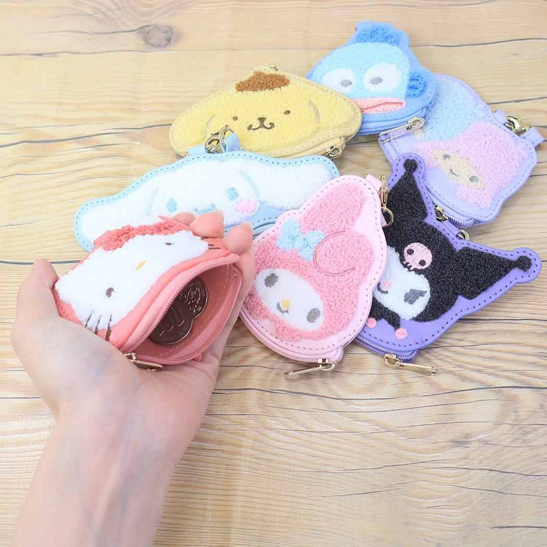 シネマコレクション cinemacollection ハンギョドン ミニポーチ おかおサガラミニポーチ サンリオ マリモクラフト 小物入れ キャラクター グッズ ブルー