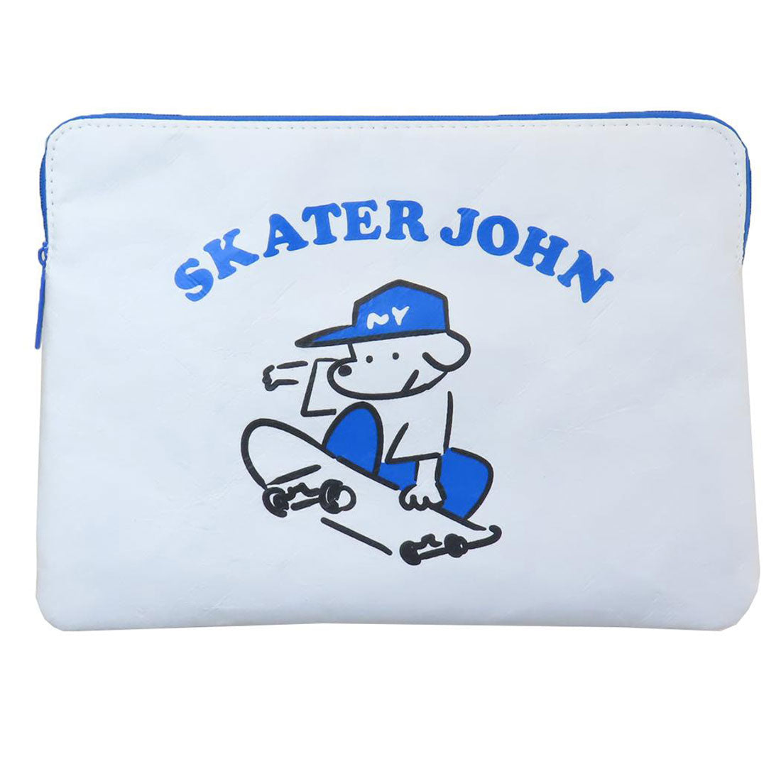 シネマコレクション cinemacollection スケータージョン Skater JOHN 平ポーチ フラットポーチ M シバチャン Green Flash 小物入れ キャラクター グッズ ブルー