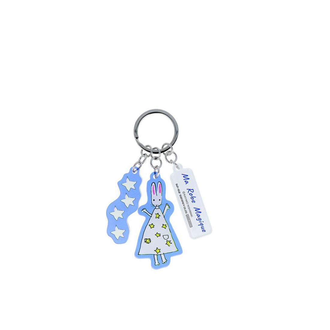 シネマコレクション cinemacollection わたしのワンピース キーリング 3連アクリルキーホルダー 星 サンスター文具 にしまき かやこ キーチャーム グッズ マルチカラー