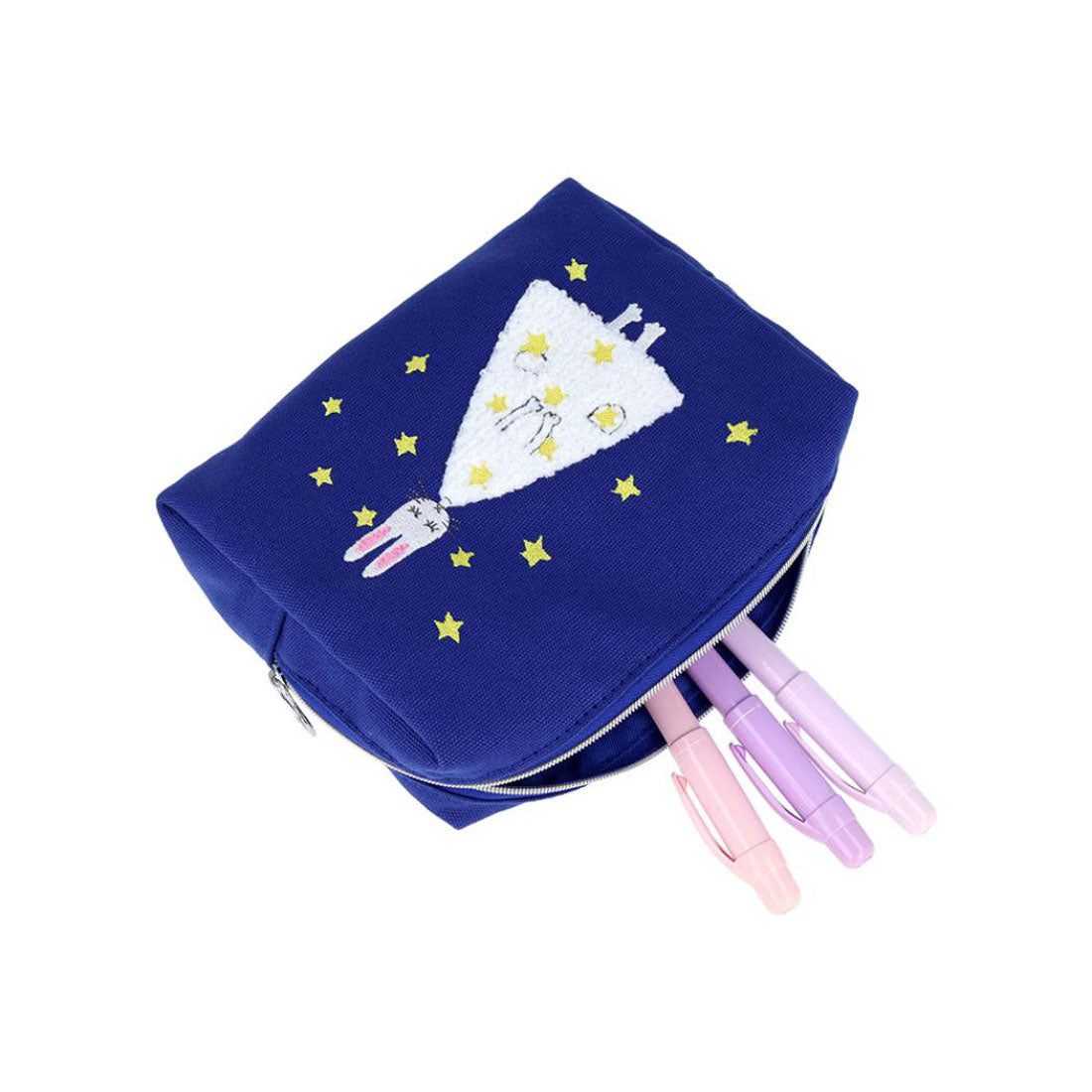 シネマコレクション cinemacollection わたしのワンピース ペンポーチ サガラ刺繍ペンケース 星 サンスター文具 にしまき かやこ 筆箱 新学期準備文具 グッズ ネイビー