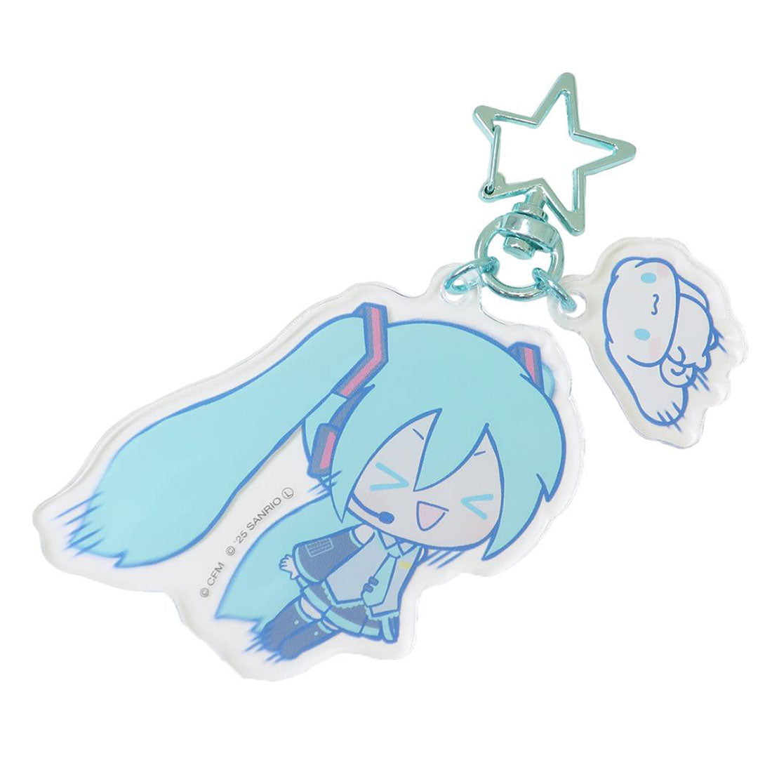 シネマコレクション cinemacollection 初音ミクxシナモロール キーリング アクリルキーホルダー 疾走 ケイカンパニー プレゼント キャラクター グッズ 他