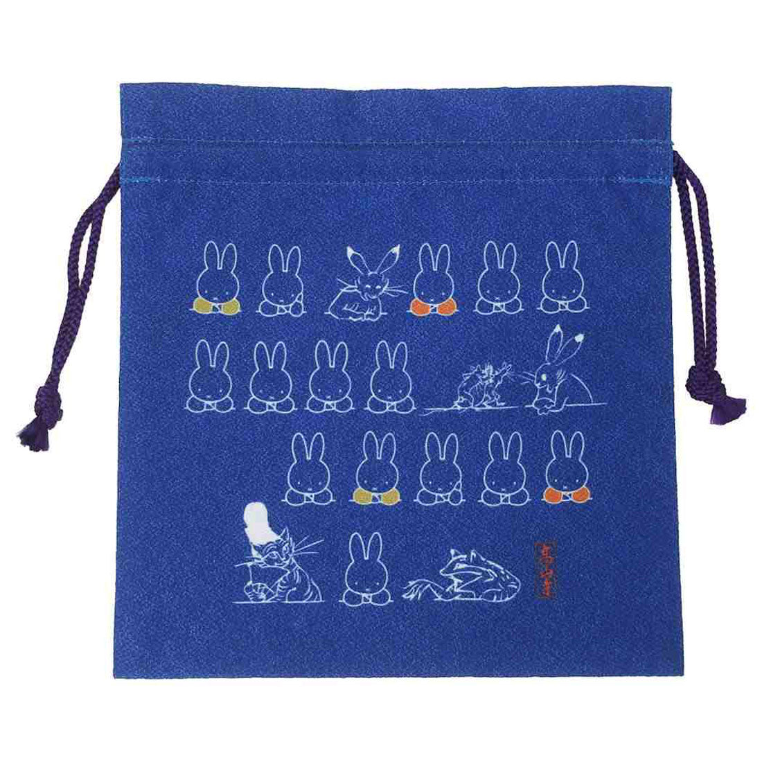 シネマコレクション cinemacollection ミッフィー 巾着袋 巾着M miffyx鳥獣戯画 C ディックブルーナ マリモクラフト きんちゃくポーチ 小物入れ 絵本キャラクター グッズ 他