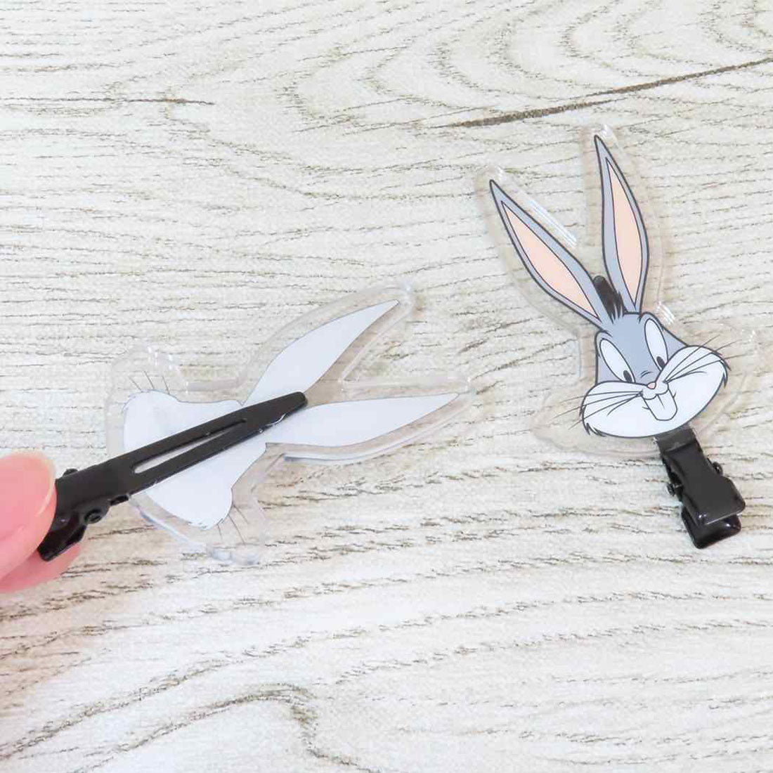 シネマコレクション cinemacollection ルーニーテューンズ ヘアアクセ 前髪クリップ 2個セット バッグス バニー LOONEY TUNES エスケイジャパン ヘアークリップ キャラクター グッズ 他
