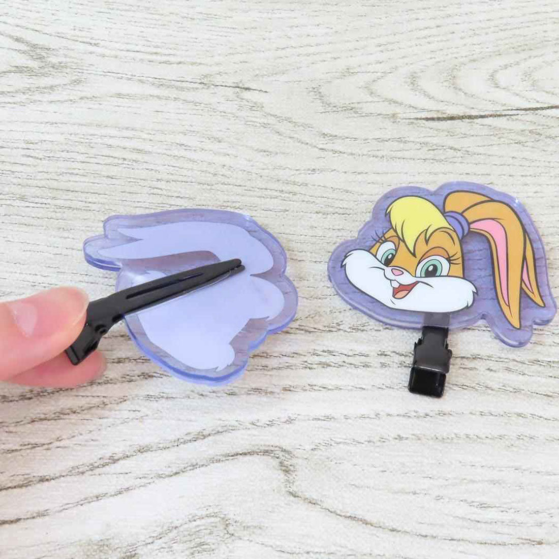 シネマコレクション cinemacollection ルーニーテューンズ ヘアアクセ 前髪クリップ 2個セット ローラ バニー LOONEY TUNES エスケイジャパン ヘアークリップ キャラクター グッズ 他