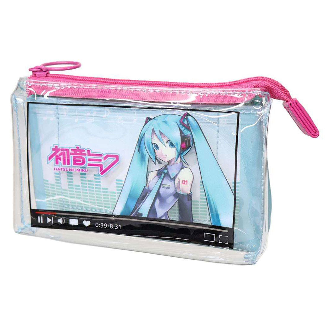 シネマコレクション cinemacollection 初音ミク コスメポーチ スリーポケットクリアポーチ  化粧ポーチ 小物入れ キャラクター グッズ 他