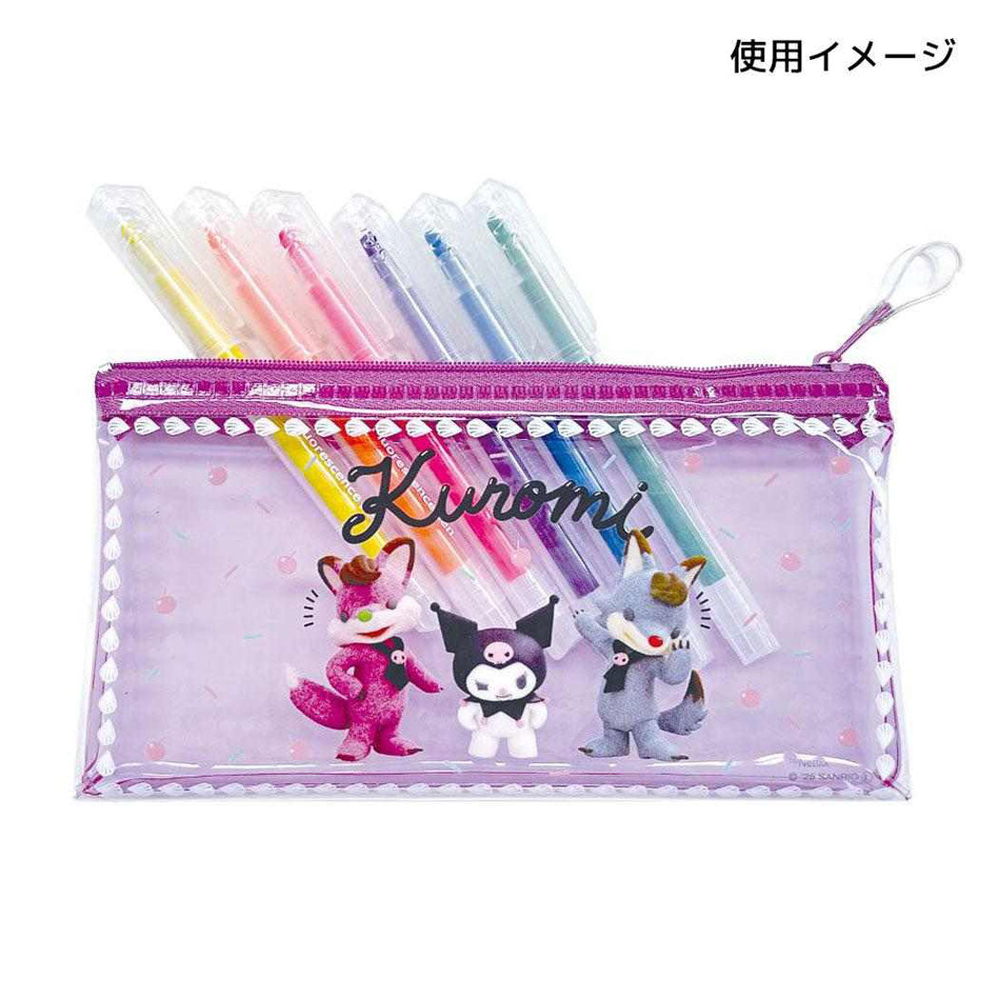 シネマコレクション cinemacollection Netflix マイメロディ＆クロミ ペンポーチ クリアペンケース KU2 サンリオ エムプラン コスメポーチ 筆箱 キャラクター グッズ 他