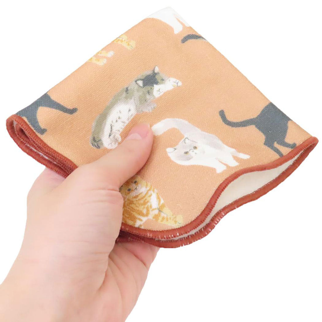 シネマコレクション cinemacollection ミニタオル ガーゼタオル 片面ガーゼハンカチタオル メニーキャット オレンジ ねこ フレンズヒル FRIENDSHILL 女性 かわいい グッズ 他
