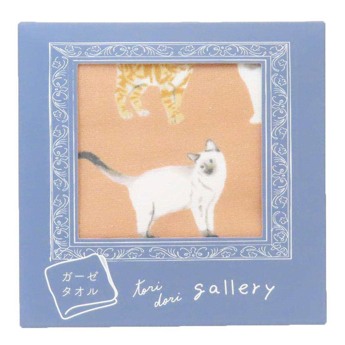 シネマコレクション cinemacollection ミニタオル ガーゼタオル 片面ガーゼハンカチタオル メニーキャット オレンジ ねこ フレンズヒル FRIENDSHILL 女性 かわいい グッズ 他