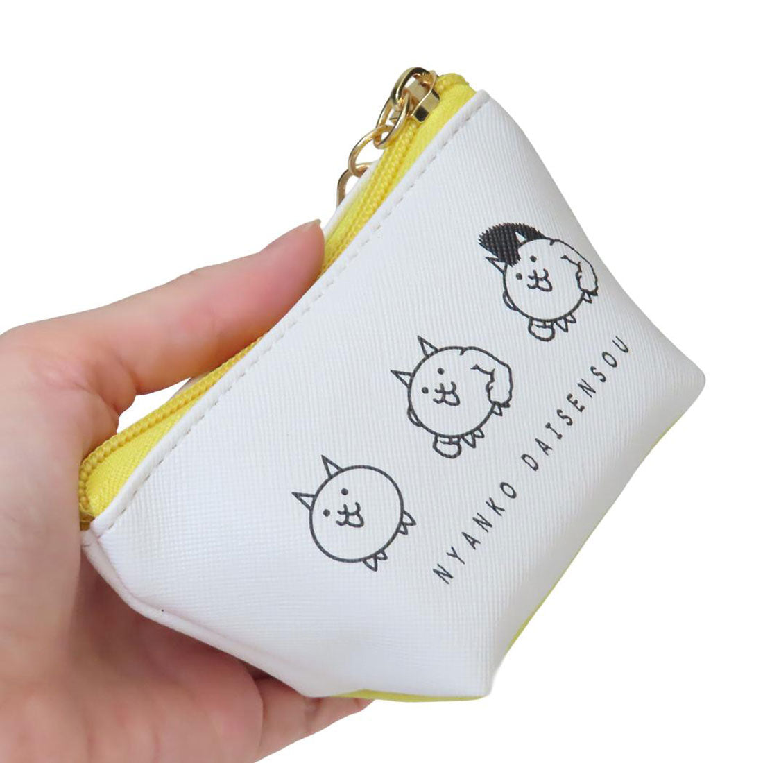 シネマコレクション cinemacollection にゃんこ大戦争 ミニポーチ 三角ミニポーチ フェイス ティーズファクトリー プレゼント キャラクター グッズ 他