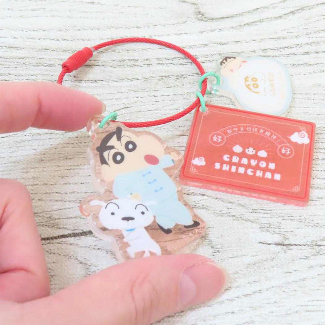 シネマコレクション cinemacollection クレヨンしんちゃん キーホルダー 3連キーリング 中華しんちゃん ティーズファクトリー キーチャーム アニメキャラクター グッズ 他