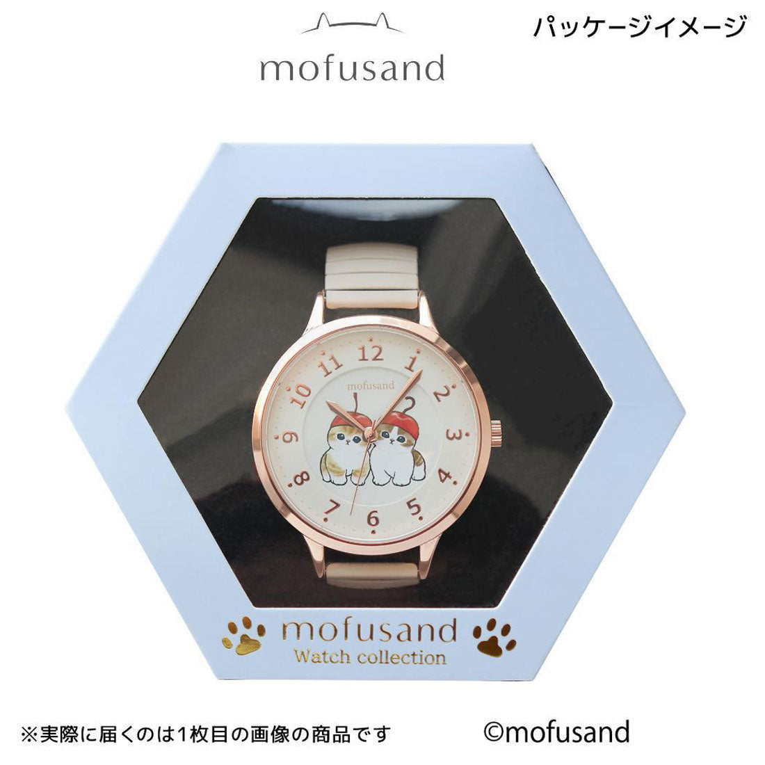 シネマコレクション cinemacollection モフサンド 腕時計 ジャバラウォッチG PI ピンク イチゴにゃん mofusand フィールドワーク 女性 レディースウォッチ キャラクター グッズ 他