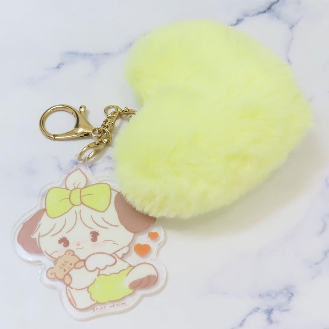 シネマコレクション cinemacollection mikko illustrations キーリング ふわふわキーホルダー スフレ マルカ プレゼント キャラクター グッズ 他