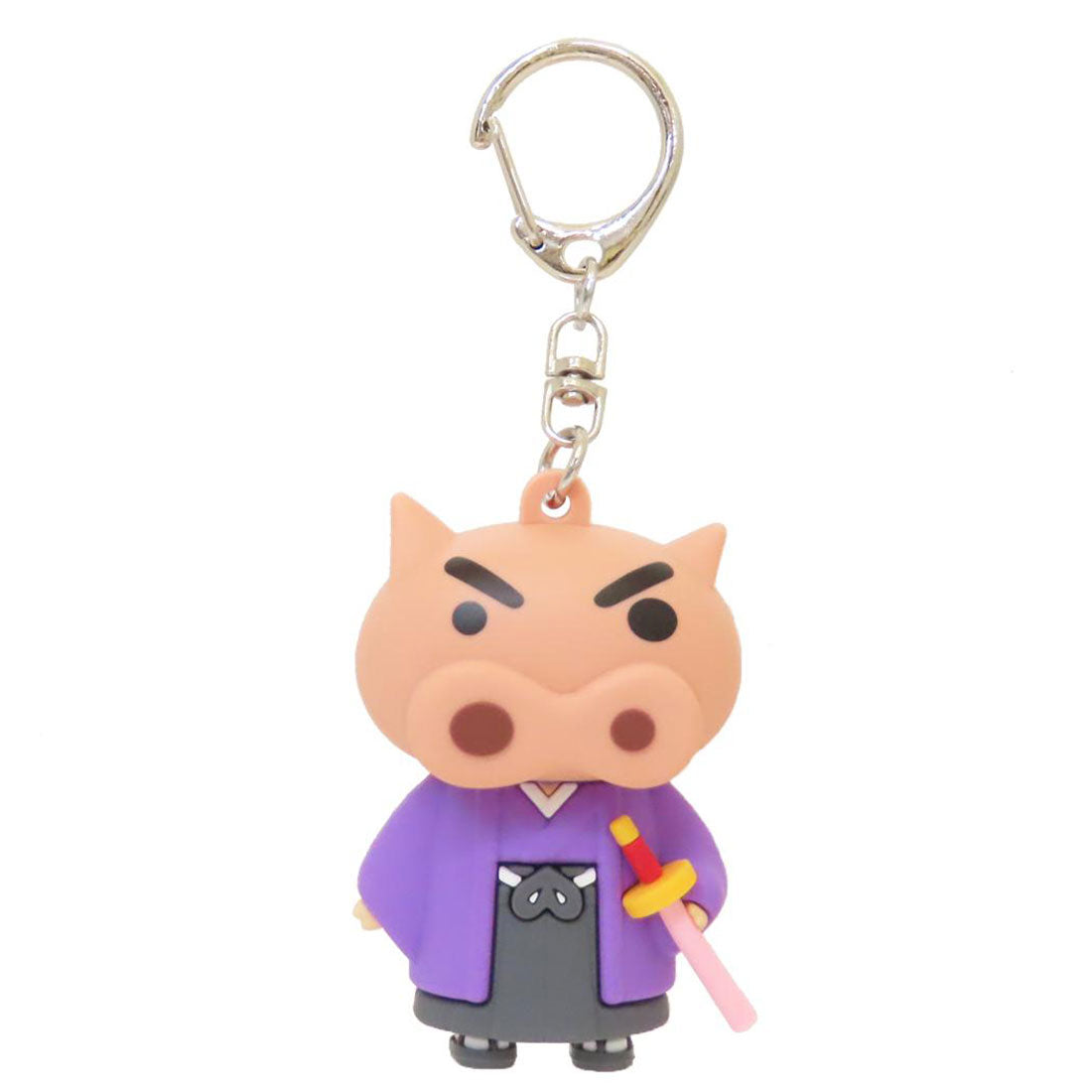 シネマコレクション cinemacollection クレヨンしんちゃん キーリング 立体ラバーキーホルダー ぶりぶりざえもん エスケイジャパン プレゼント アニメキャラクター グッズ パープル