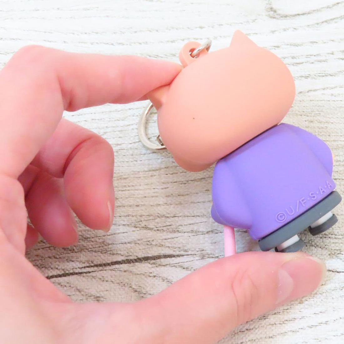 シネマコレクション cinemacollection クレヨンしんちゃん キーリング 立体ラバーキーホルダー ぶりぶりざえもん エスケイジャパン プレゼント アニメキャラクター グッズ パープル