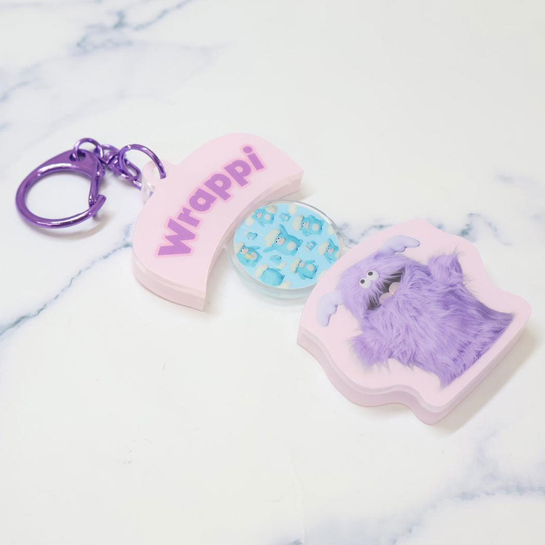 シネマコレクション cinemacollection ホイッピ＆ラッピ キーリング パカッとアクリルキーホルダー ラッピ  アクキー キャラクター グッズ 他