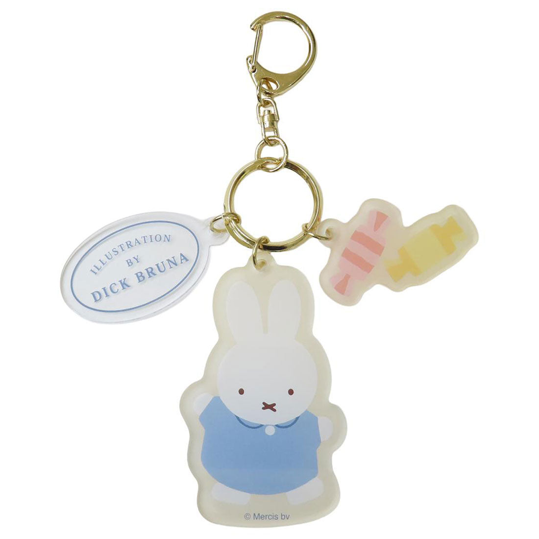 シネマコレクション cinemacollection ミッフィー キーリング アクリルキーホルダー ドルチェ IV ディックブルーナ マリモクラフト かわいい 絵本キャラクター グッズ ホワイト