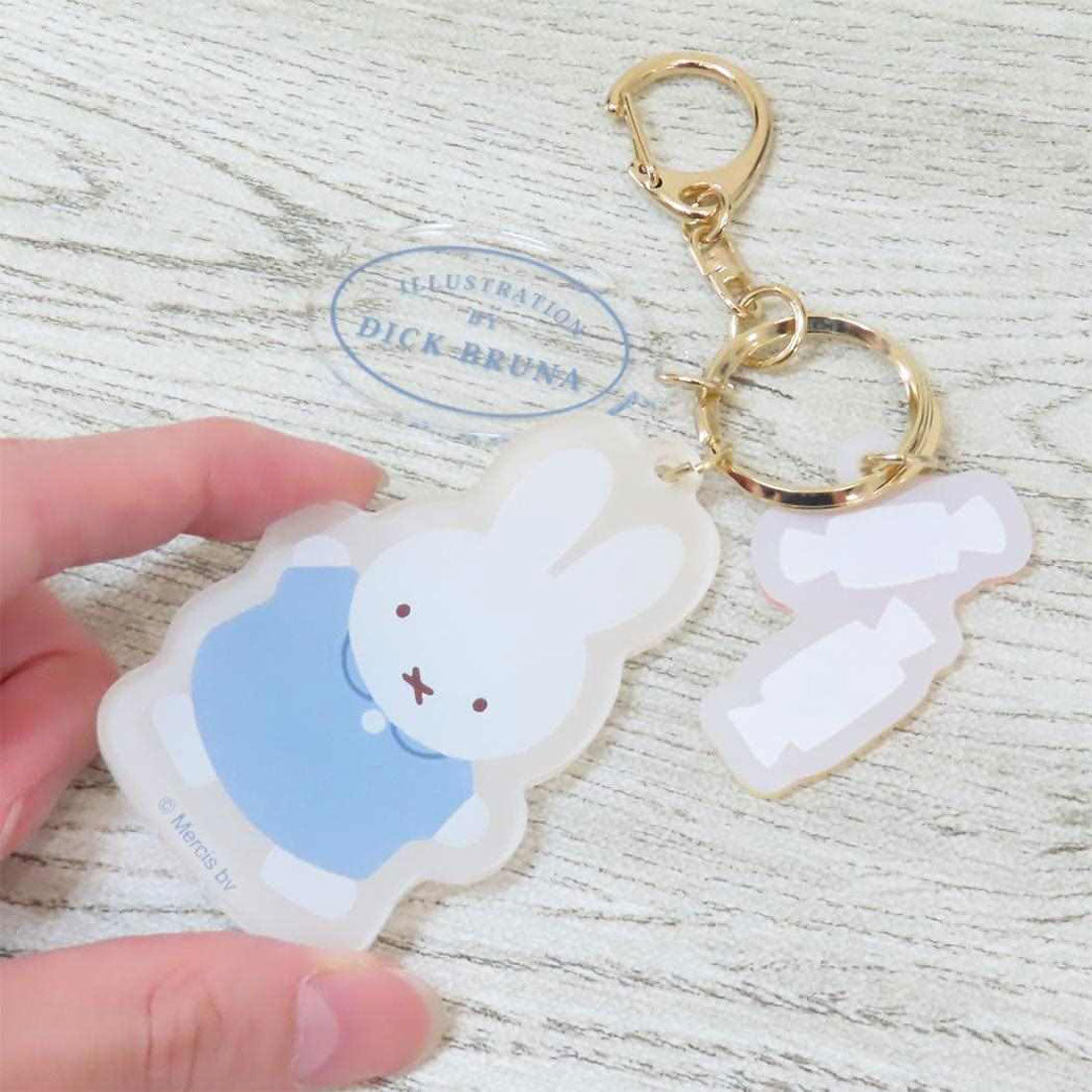 シネマコレクション cinemacollection ミッフィー キーリング アクリルキーホルダー ドルチェ IV ディックブルーナ マリモクラフト かわいい 絵本キャラクター グッズ ホワイト