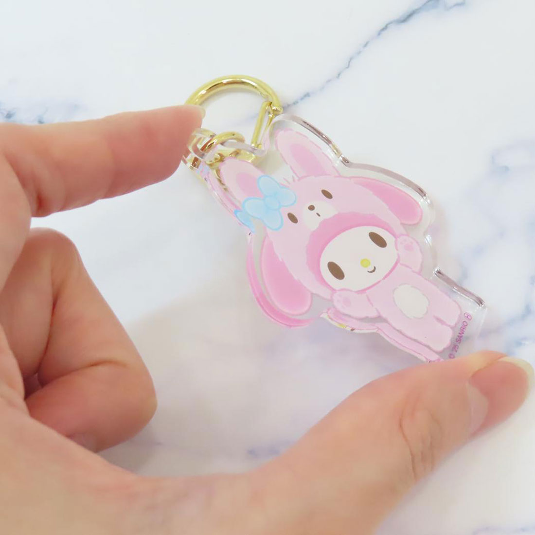 シネマコレクション cinemacollection マイメロディ キーリング アクリルキーホルダー ウサギ バンザイシリーズ サンリオ かわいい キャラクター グッズ ピンク