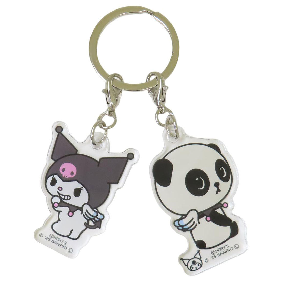 シネマコレクション cinemacollection パンシェルxサンリオキャラクターズ キーリング 2連アクリルキーホルダー パンシェルxクロミ サンリオ マリモクラフト プレゼント キャラクター グッズ 他
