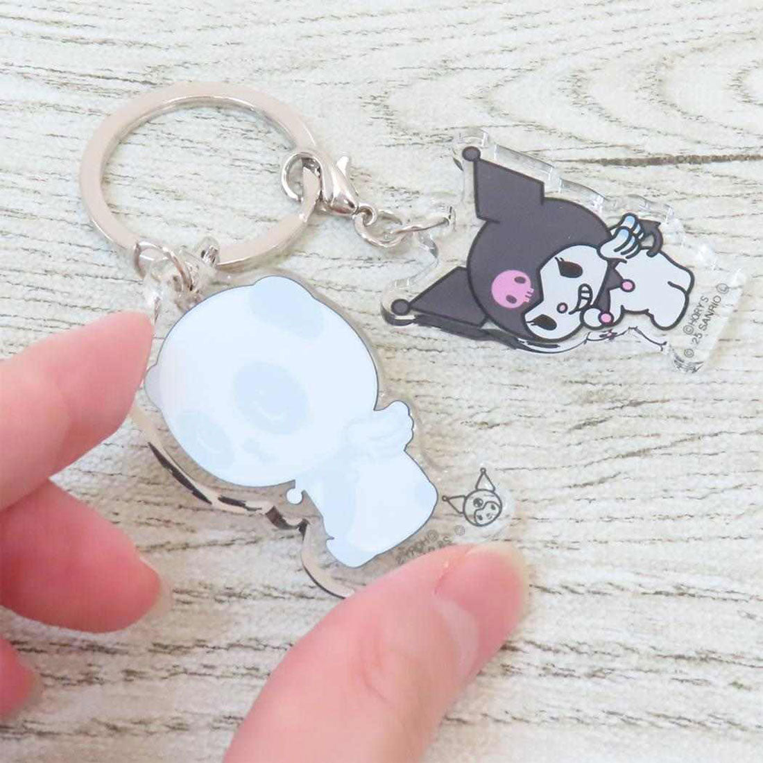 シネマコレクション cinemacollection パンシェルxサンリオキャラクターズ キーリング 2連アクリルキーホルダー パンシェルxクロミ サンリオ マリモクラフト プレゼント キャラクター グッズ 他