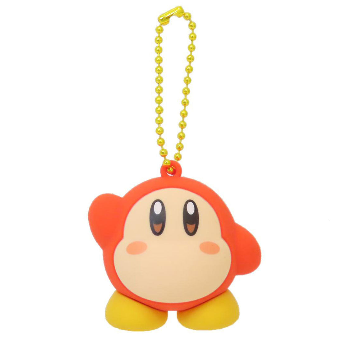 シネマコレクション cinemacollection 星のカービィ ボールチェーンキーホルダー ぷっくりラバーマスコット ワドルディ エスケイジャパン プレゼント キャラクター グッズ オレンジ