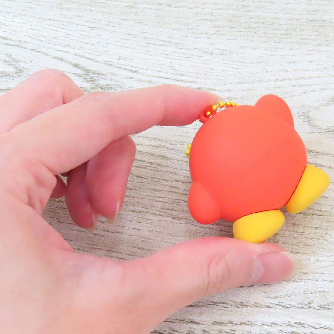 シネマコレクション cinemacollection 星のカービィ ボールチェーンキーホルダー ぷっくりラバーマスコット ワドルディ エスケイジャパン プレゼント キャラクター グッズ オレンジ