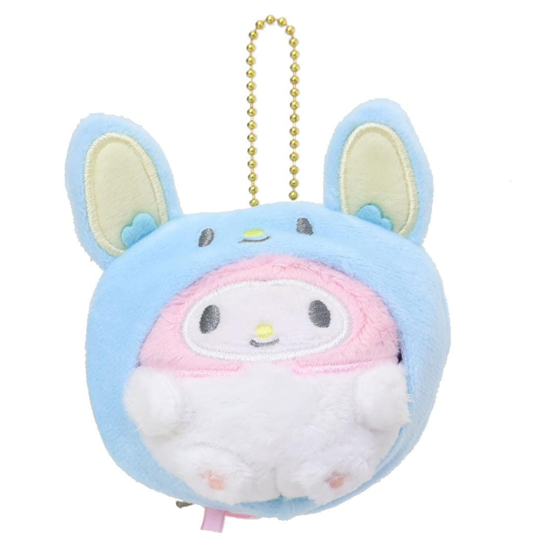 シネマコレクション cinemacollection マイメロディ マスコット かくれぬいキーホルダー サンリオ カミオジャパン ミニぬいぐるみボールチェーン キャラクター グッズ ブルー