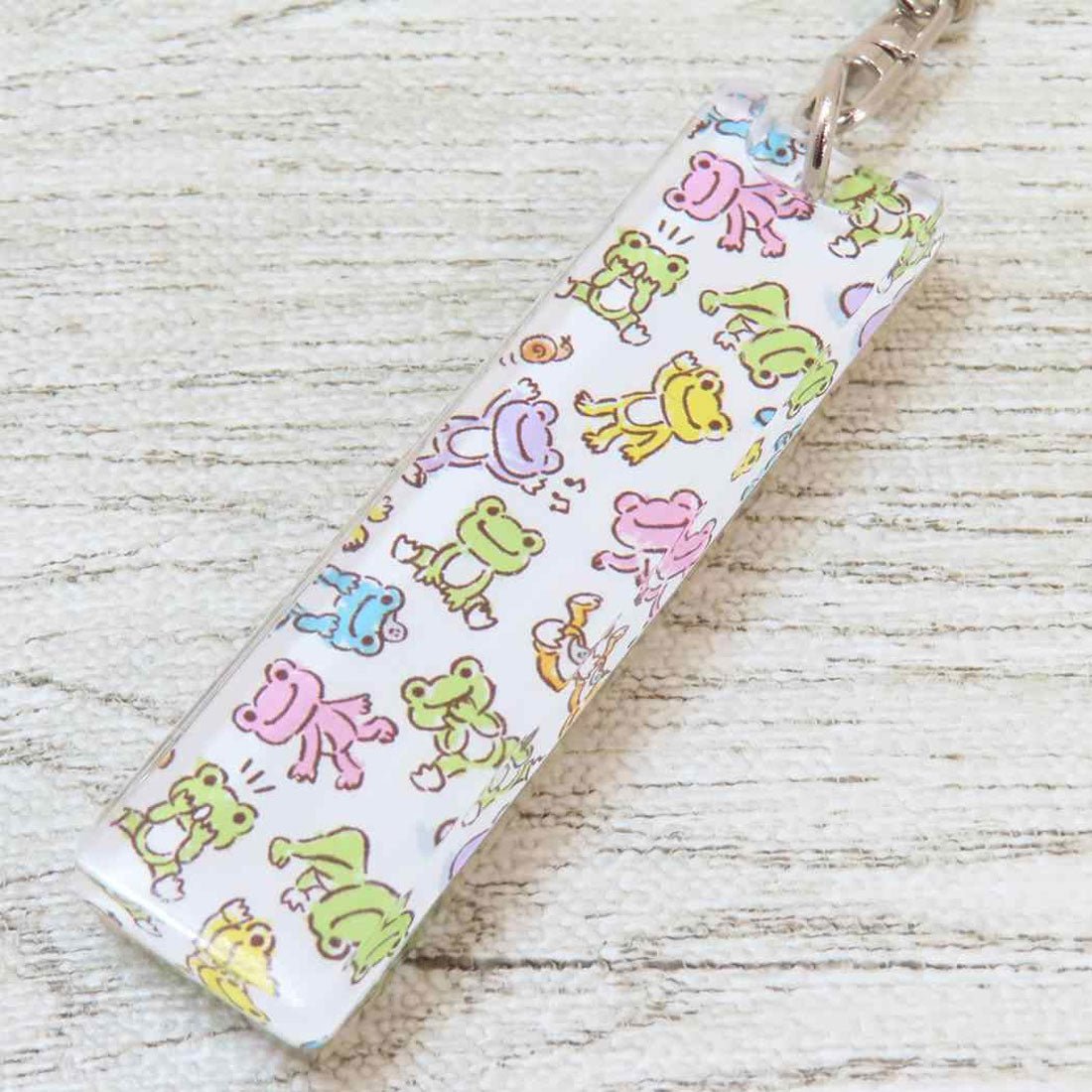 シネマコレクション cinemacollection かえるのピクルス キーリング アクリルスティックキーホルダー クレヨンタッチ ピクルス＆ベイビーちゃん 牛久保工芸社 アクリルキーホルダー アクキー キャラクター グッズ 他