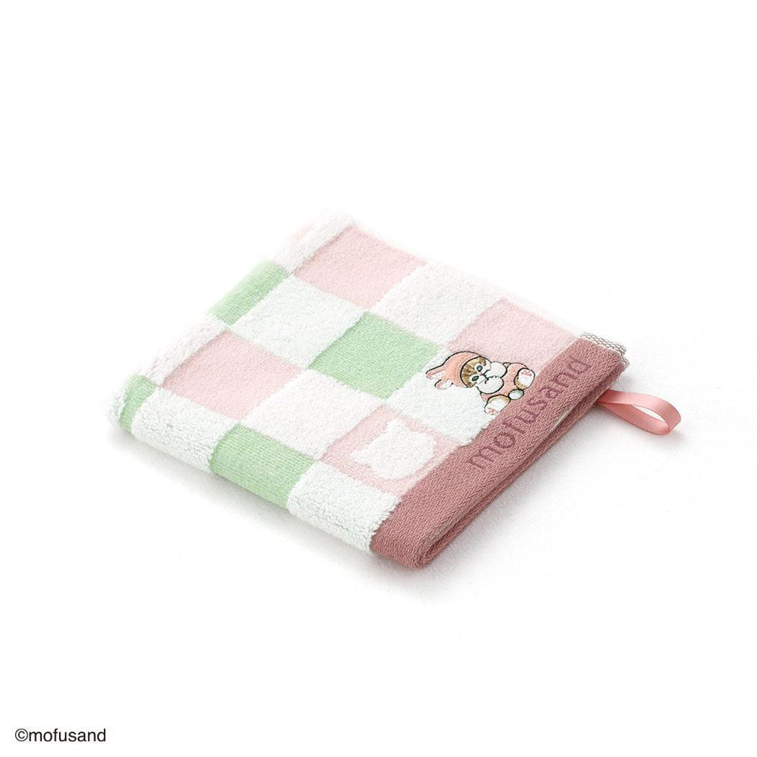 シネマコレクション cinemacollection mofusand モフサンド ループタオル スチームシャーリング無撚糸ループ付きウォッシュタオル おすわりにゃん ピンク タオル美術館 プレゼント かわいい キャラクター グッズ 他