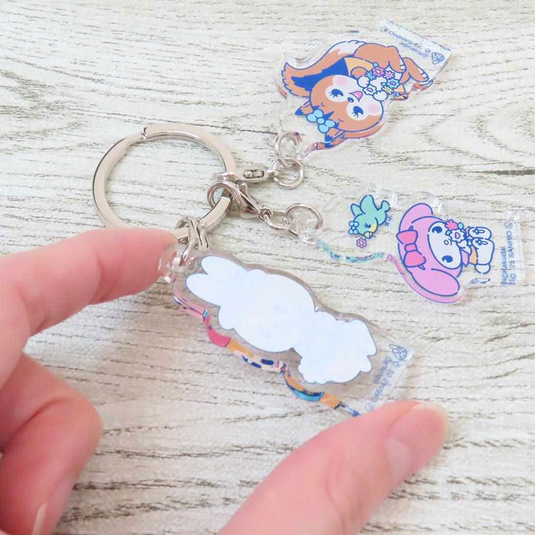 シネマコレクション cinemacollection クッピーラムネxサンリオキャラクターズ キーリング 3連アクリルキーホルダー クッピーラムネxマイメロディ サンリオ マリモクラフト 3チャーム アクキー キャラクター グッズ 他