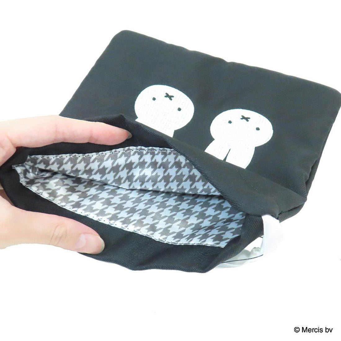 シネマコレクション cinemacollection ミッフィー 巾着袋 巾着 Chidori＆Monotone ブラック ディックブルーナ エフエービージャパン 小物入れ きんちゃくポーチ 絵本キャラクター グッズ 他