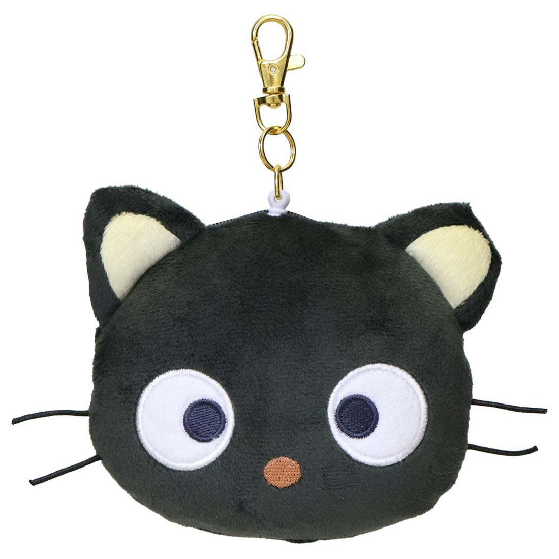 シネマコレクション cinemacollection チョコキャット 定期入れ リール付きフェイスパスケース サンリオ ぬいぐるみ小銭入れ 小物入れ キャラクター グッズ ブラック