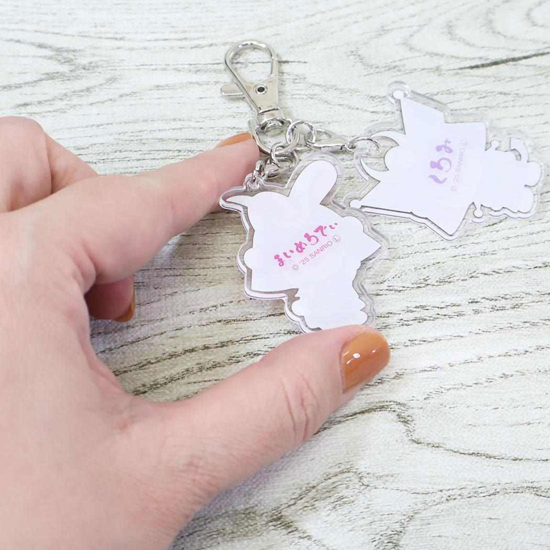 シネマコレクション cinemacollection マイメロディ＆クロミ キーリング ダブルアクリルキーホルダー 将軍 武将 サンリオ エスケイジャパン 2連 アクキー キャラクター グッズ 他