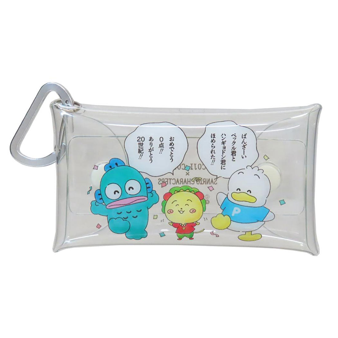 シネマコレクション cinemacollection コジコジxサンリオキャラクターズ ミニポーチ クリアマルチケースS ばんざーい さくらももこ サンリオ マリモクラフト 小物入れ 日本製 キャラクター グッズ マルチカラー