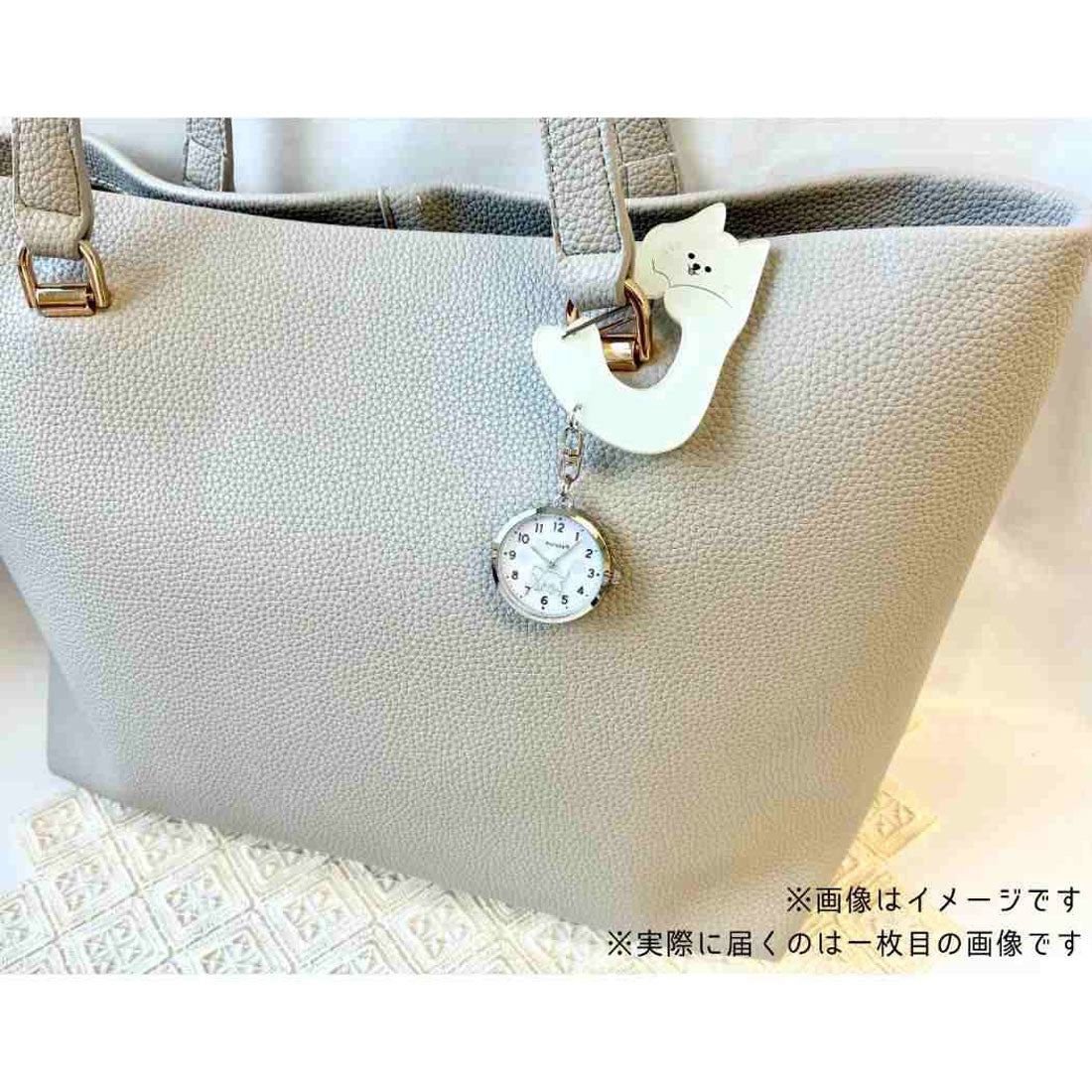 シネマコレクション cinemacollection ぽてにゃ キーホルダー時計 キーチェーンウォッチ WBK ねこ フィールドワーク 女性 かわいい グッズ ブラック